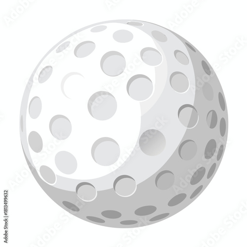 Golf Ball with Dimples Illustration