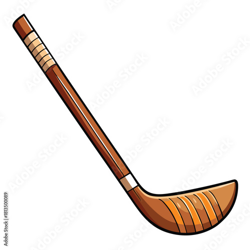 Wooden Hockey Stick Illustration