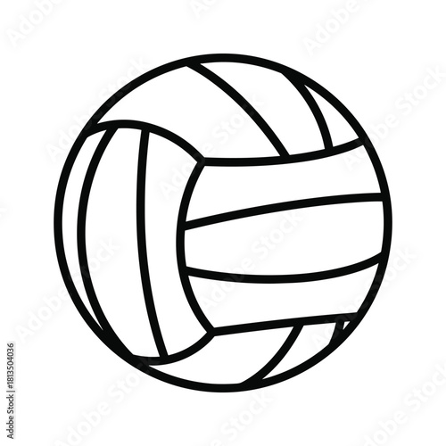 Volleyball ball isolated on, a popular team sport equipment