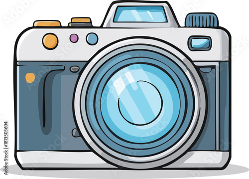 Minimal DSLR camera icon