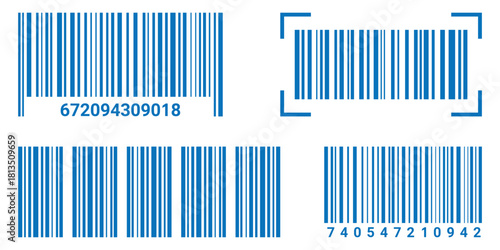 Barcode read icon symbol concept for graphic design. Universal code for scanning product or item. Vector illustration.