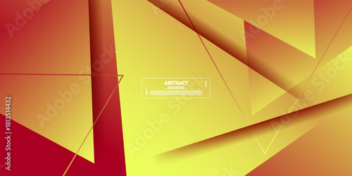 Abstract orange and yellow gradient triangle background. Simple dynamic color overlapping pattern element design. Vector eps10