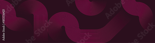 abstract pink purple lines digital geometric elements modern shiny vector background dark green stripes curve luxury for business EPS 10