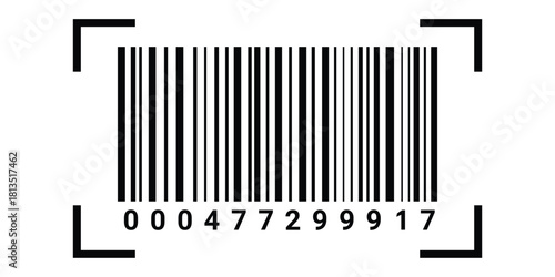 Fake Bar code icon. Vector illustration for package design and marketing. eps 10