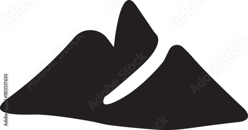 desert mountain and cactus icon .Abstract minimalist posters. Mountain contemporary landscape wall decoration, poster, cover, Vector.The explorer kids with a camel in the desert.