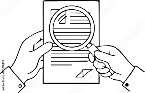 Analyzing documents with precision, close inspection for accuracy and detail, crucial review and proofreading, essential due diligence for legal compliance