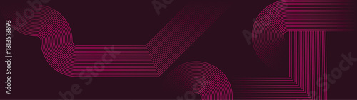 abstract pink purple lines digital geometric elements modern shiny vector background dark green stripes curve luxury for business EPS 10