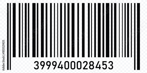 Barcode Icon Isolated on White Background for Product and Retail. Fake line barcode icon design, price, and product detail code. eps 10