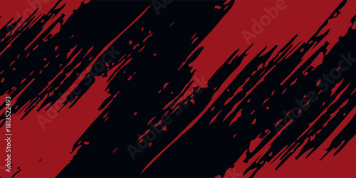 Red halftone dots blue color pattern gradient grunge texture background. Dot pop art comic sport style vector illustration.