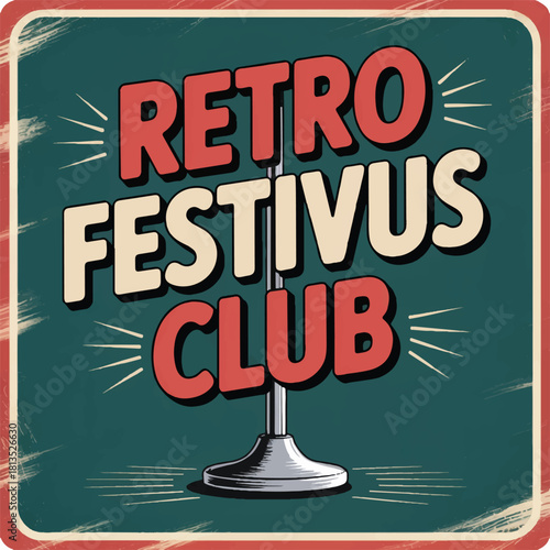 Colorful Festivus-themed t-shirt designs, featuring retro, vintage, and modern illustration styles. The artwork includes humorous Festivus slogans, “Festivus vibes only,” “Ask me about my Festivus,” “