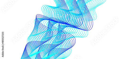 Abstract blue background with a 3D rendered illustration of a DNA structure