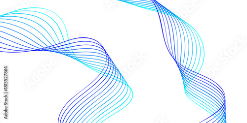 Abstract blue wave background design with flowing lines and subtle gradient effects