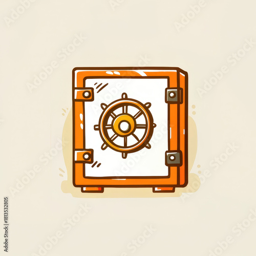 Secure safe symbolizes currency protection and security, ensuring valuable items remain safe from theft