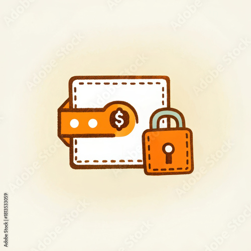 Secure wallet symbolizes currency protection and financial security, ensuring safe transactions and peace of mind
