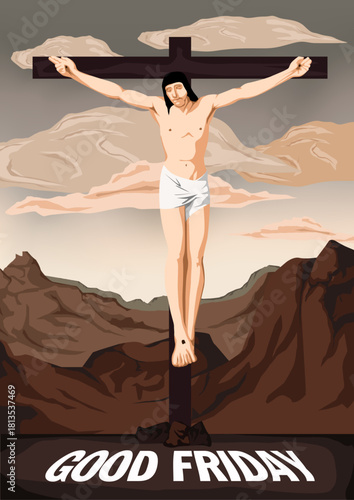 Good Friday Vector Image