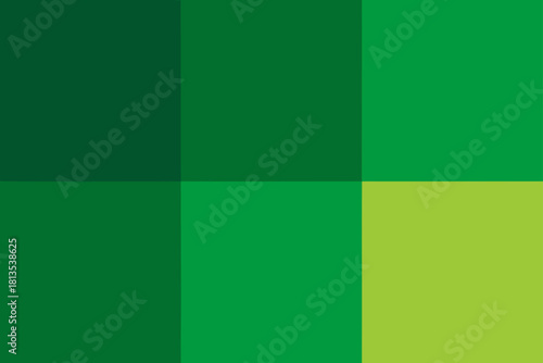 Green color palette grid with shades of natural vibrant green tones.