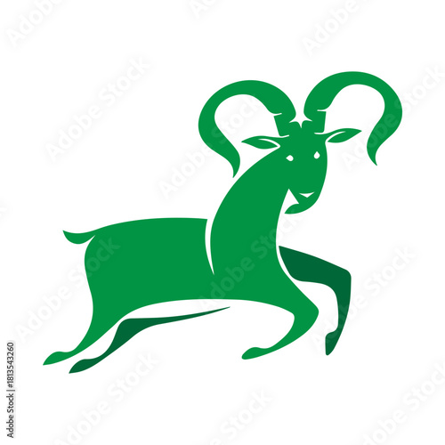 Green Goat Icon