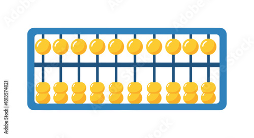 Abacus counting calculating tool for basic arithmetic and complex mathematical operations, used in schools and business for financial computation and learning fundamental number skills