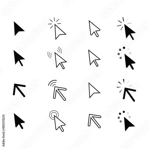 mouse cursor set black color