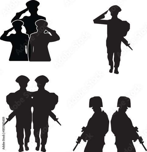 Vector silhouettes of people set featuring men, women, children, and business groups walking, shopping, and in fashion poses