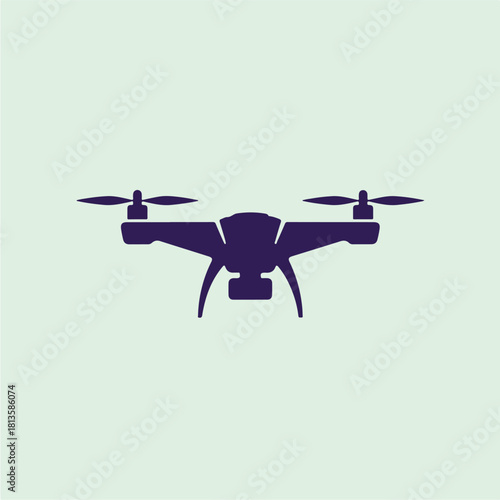 Drone icon vector illustration modern technology for aerial photography and videography.