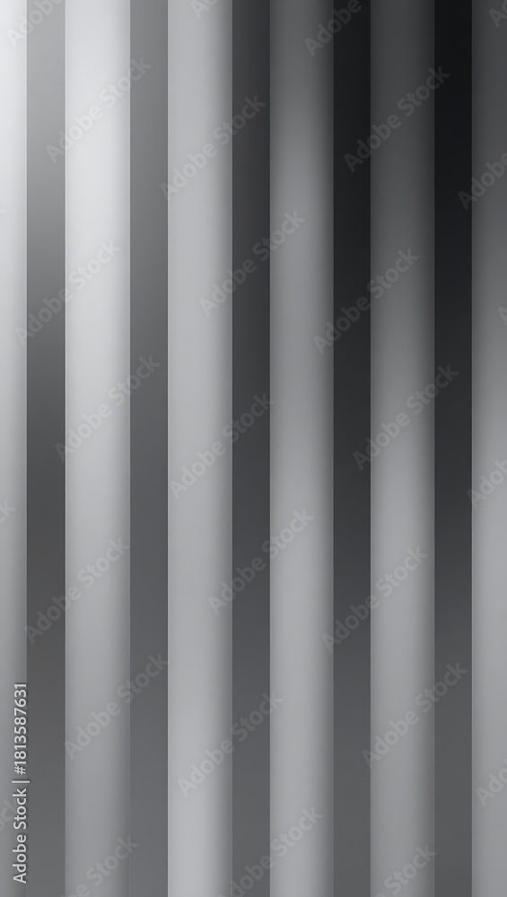 Obraz premium Generative AI vertical stripes abstract light gray background.