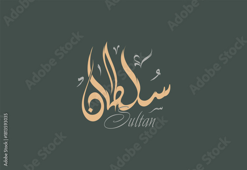 Sultan Arabic Diwani Calligraphy Artwork