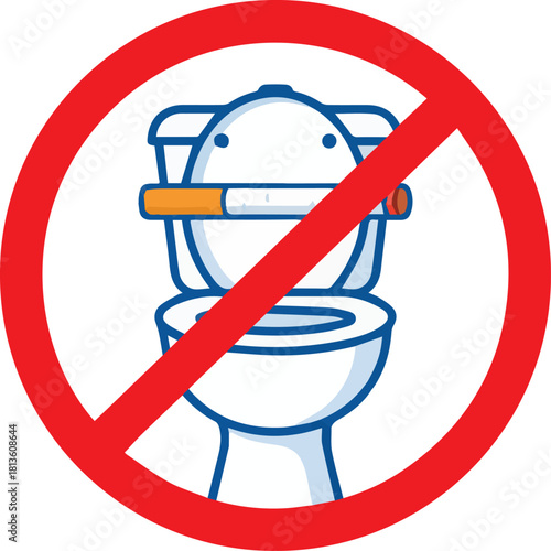No Cigarette Butt in Toilet