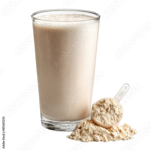 Glass of protein shake png beverage png fitness png nutrition png supplement png drink png whey png health png breakfast png creamy png transparent background image