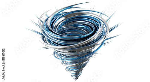 abstract blue swirl