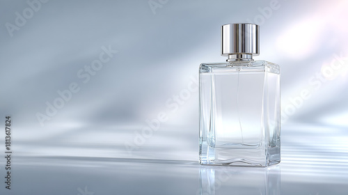 Wallpaper Mural White perfume bottle on clean white background Torontodigital.ca