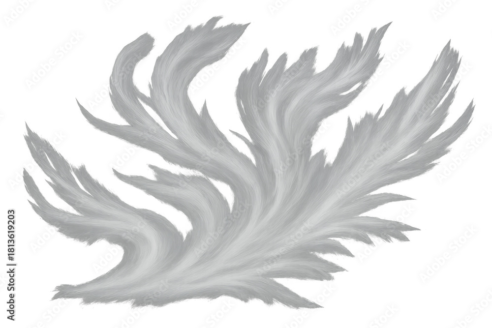 Obraz premium White feather plume floating with soft, light down. Concept of freedom, lightness and elegance. Transparent background