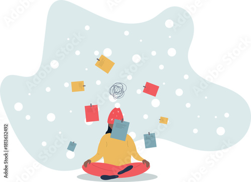 Frustrated or overwhelmed from multitasking, work overload too many tasks, busy overworked,life and employment of people.