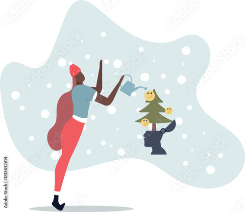 Wellbeing, happiness or positive attitude, relaxation to reduce anxiety increasing positive emotion,life and employment of people.