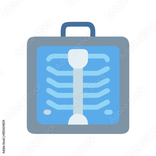 Simplified X-ray image for medical presentations and graphics