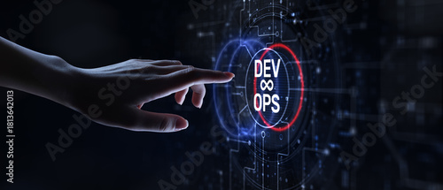 DevOps Concept: Integrating Development and Operations for Enhanced Software Delivery.
