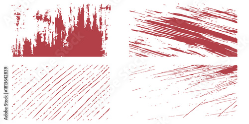 Red ink splash grunge texture pattern vector illustration design backdrop.  grunge pattern, blood, frame, splat, splatter, card, banner, watercolor, christmas