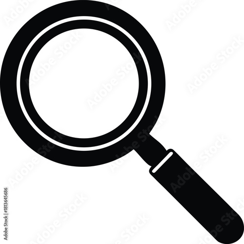 Black Magnifying Glass Search Icon