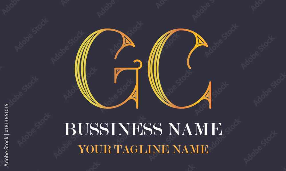 Obraz premium GC G gc initial logo | initial based abstract modern minimal creative logo, vector template image. luxury logotype logo, real estate homie logo. typography logo. initials logo