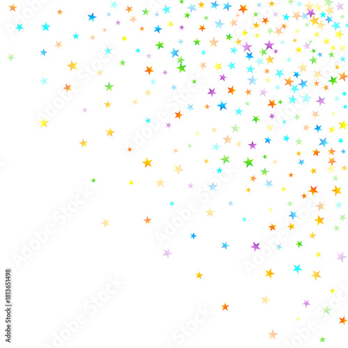 confetti on white background