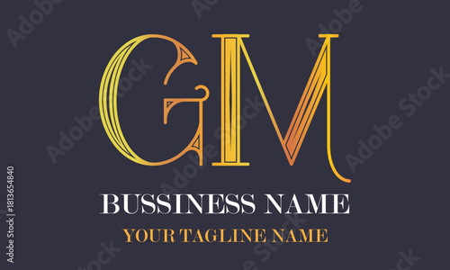 GM G gm initial logo | initial based abstract modern minimal creative logo, vector template image. luxury logotype logo, real estate homie logo. typography logo. initials logo