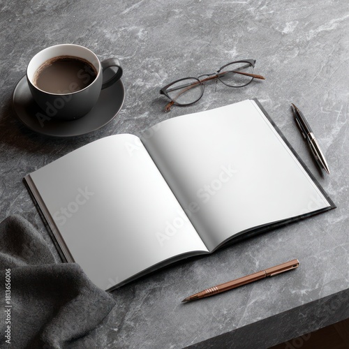 design portfolio mockup with clean writing space