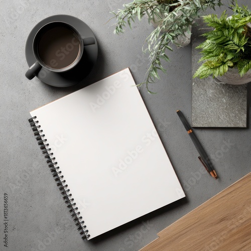 design portfolio mockup with clean writing space