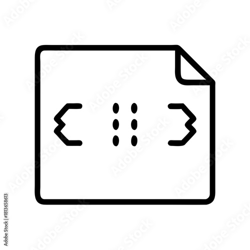 Coding Programming Language Document Outline Icon