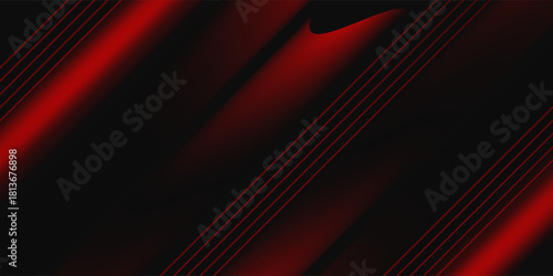 Black red sport background with diagonal speed line and shape.