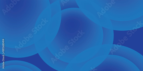 Abstract blue gradient background with stacked circle pattern