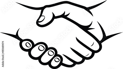Handshake Symbol Outline business agreement