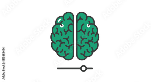 Boost your mental performance with this vibrant brain illustration for your next health campaign or educational project - get inspired and stay sharp now!