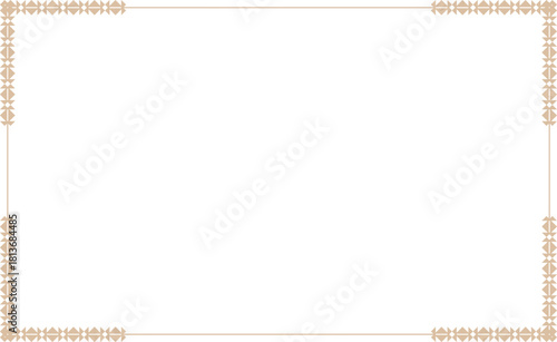 사각 문양 라인 프레임 테두리