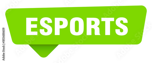 esports green sign isolated on transpatent background. esports sticker